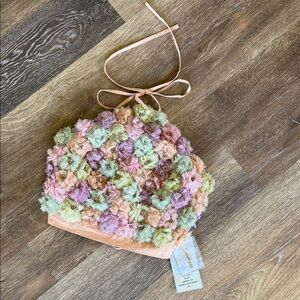 Sundress Pastel Floral crop top-NWT